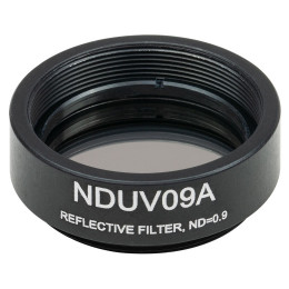 NDUV09A - Отражающий нейтральный светофильтр, Ø25 мм, UVFS, резьба на оправе: SM1, оптическая плотность: 0.9, Thorlabs