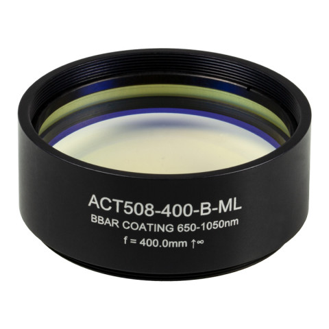 ACT508-400-B-ML - Ахроматический дублет, фокусное расстояние: 400 мм, Ø2", резьба на оправе: SM2, просветляющее покрытие: 650 - 1050 нм, Thorlabs
