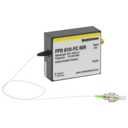 FPD610-FC-NIR - Высокочувствительный PIN фотодетектор, рабочий спектральный диапазон: 950 - 1650 нм, для сигналов с частотой до 600 МГц, постоянный коэффициент усиления, Thorlabs