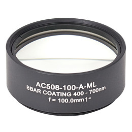 AC508-100-A-ML - Ахроматический дублет, f=100 мм, Ø2", резьба на оправе: SM2, просветляющее покрытие: 400-700 нм, Thorlabs
