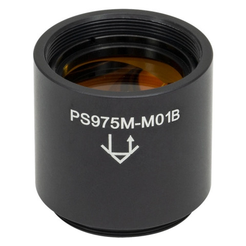PS975M-M01B - Уголковый отражатель (ретрорефлектор), в оправе, резьба: SM1, золотое зеркальное покрытие отражающих поверхностей: 800 - 2000 нм, Thorlabs