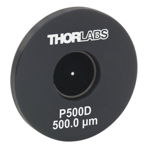 P500D - Прецизионная точечная диафрагма в оправе Ø1", диаметр отверстия: 500 ± 10 мкм, Thorlabs