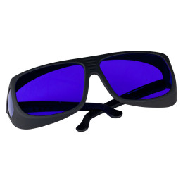 LG15 - Лазерные защитные очки, фиолетовые линзы, пропускание видимого излучения 15%, можно носить поверх мед. очков, Thorlabs