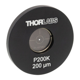 P200K - Точечная диафрагма в оправе Ø1", диаметр отверстия: 200 ± 6 мкм, материал: нержавеющая сталь, Thorlabs