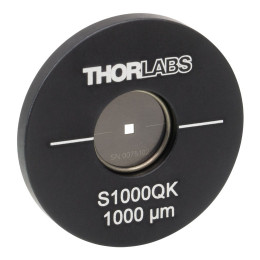 S1000QK - Точечная диафрагма в оправе Ø1, квадратное отверстие: 1000 ± 10 мкм, нержавеющая сталь, Thorlabs