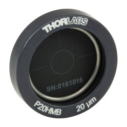 P20HMB - Точечная диафрагма в оправе Ø1/2", диаметр отверстия: 20 ± 2 мкм, материал: молибден, Thorlabs