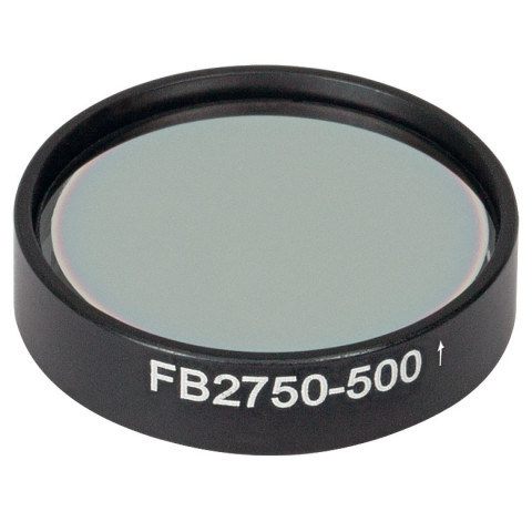 FB2750-500 - Полосовой фильтр, Ø1", центральная длина волны 2.75 мкм, ширина полосы пропускания 0.5 мкм, Thorlabs