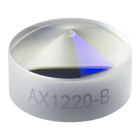 AX1220-B - Аксикон, угол при основании: 20.0°, просветляющее покрытие: 650 - 1050 нм, кварцевое стекло, Ø1/2" (Ø12.7 мм), Thorlabs