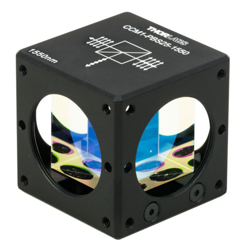 CCM1-PBS25-1550 - Поляризационные светоделительные кубики в оправе, для каркасных систем (30 мм), рабочая длина волны: 1550 нм, крепления: 8-32, Thorlabs
