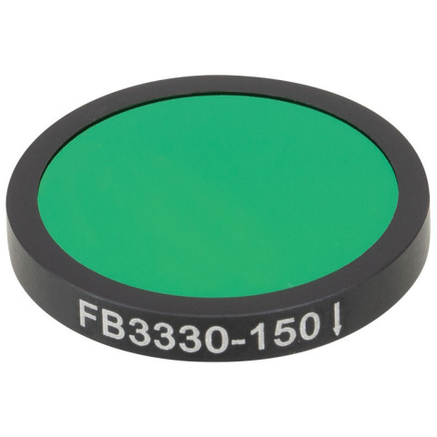 FB3330-150 - Полосовой ИК фильтр, Ø25 мм, центральная длина волны: 3.33 мкм, FWHM = 150 нм, Thorlabs