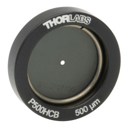 P500HCB - Точечная диафрагма в оправе Ø1/2", диаметр отверстия: 500 ± 10 мкм, материал: позолоченная медь, Thorlabs
