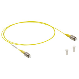 P1-1064Y-FC-1 - Соединительный оптоволоконный кабель, одномодовое оптоволокно, 1 м, диапазон рабочих длин волн: 980 - 1650 нм, FC/PC разъем, оболочка: Ø900 мкм, Thorlabs