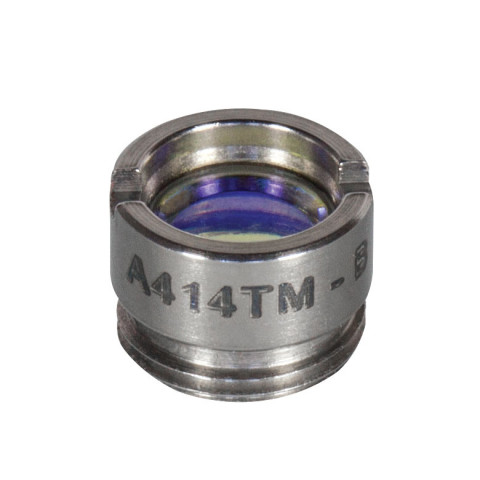 A414TM-B - Асферическая линза Rochester в оправе, f = 3.30 мм, NA = 0.47, просветляющее покрытие: 650-1050 нм, Thorlabs