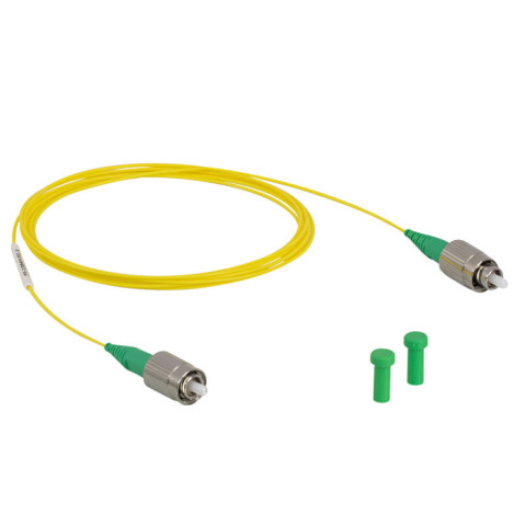 P3-1064Y-FC-2 - Соединительный оптоволоконный кабель, одномодовое оптоволокно, 2 м, защитная оболочка: Ø900 мкм, рабочий диапазон: 980-1650 нм, FC/APC разъем, Thorlabs