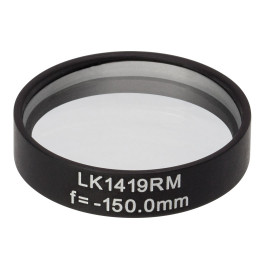 LK1419RM - N-BK7 плоско-вогнутая цилиндрическая круглая линза в оправе, фокусное расстояние: -150 мм, Ø1", без покрытия, Thorlabs