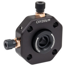 CXYZ05/M - Держатель оптических элементов Ø12.7 мм с возможностью смещения элементов в плоскости XYZ, крепления: M4, Thorlabs