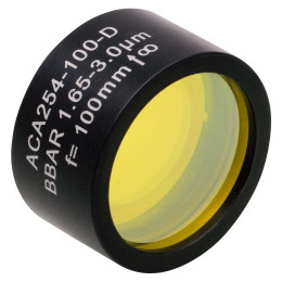 ACA254-100-D - Ахроматический дублет с воздушной прослойкой, просветляющее покрытие: 1.6 5- 3.0 мкм, фокусное расстояние: 100 мм, Thorlabs