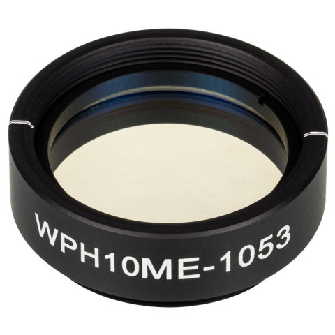 WPH10ME-1053 - Полуволновая пластинка из ЖК полимера в оправе, Ø1", рабочая длина волны: 1053 нм, резьба: SM1, Thorlabs