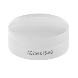 AC254-075-AB - Ахроматический дублет, фокусное расстояние: 75.0 мм, Ø1", просветляющее покрытие: 400 - 1100 нм, Thorlabs