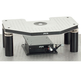 GH-LFS - Платформа Gibraltar для микроскопов Leica DM LFS: система позиционирования с ручным управлением, верхняя плита стальная, без плиты-основания, Thorlabs