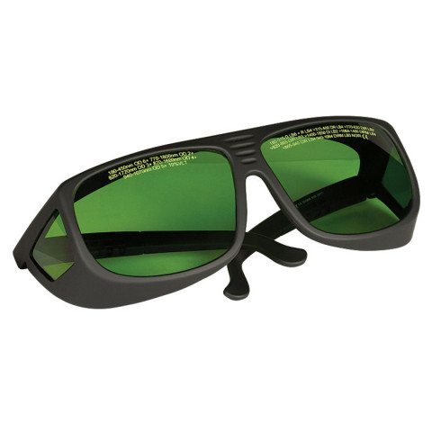 LG2 - Лазерные защитные очки, зеленые линзы, пропускание видимого излучения 19%, можно носить поверх мед. очков, Thorlabs