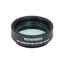 NENIR60A - Абсорбционный нейтральный светофильтр для работы в ближнем ИК диапазоне, Ø25 мм, резьба на оправе: SM1, оптическая плотность: 6.0, Thorlabs