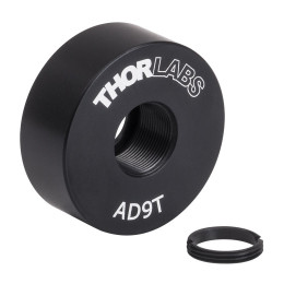 AD9T - Адаптер для крепления оптических элементов Ø9 мм в держатели Ø1", внутренняя резьба, толщина: 0.38", Thorlabs