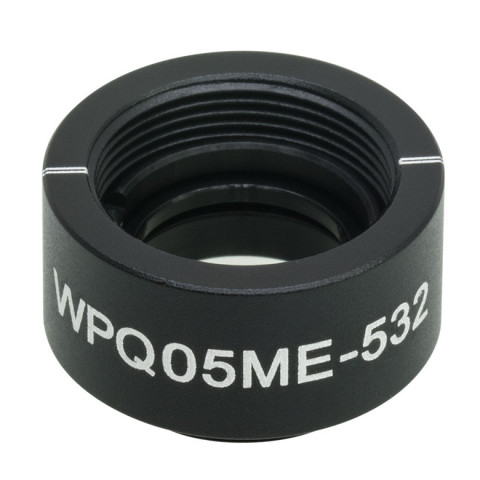 WPQ05ME-532 - Четвертьволновая пластинка нулевого порядка из ЖК полимера в оправе, Ø1/2", рабочая длина волны: 532 нм, резьба: SM05, Thorlabs