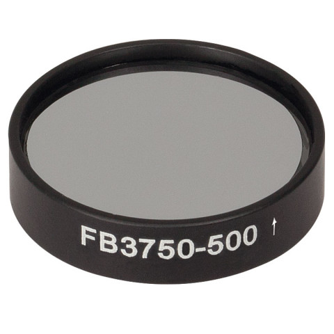 FB3750-500 - Полосовой фильтр, Ø1", центральная длина волны 3.75 мкм, ширина полосы пропускания 0.5 мкм, Thorlabs
