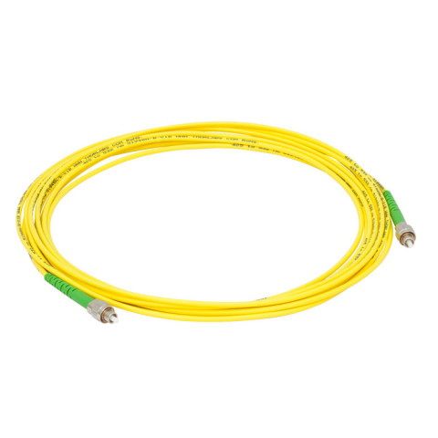 P3-405P-FC-5 - Соединительный оптоволоконный кабель с низким уровнем вносимых потерь, одномодовое оптоволокно, 5 м, диапазон рабочих длин волн: 405 - 532 нм, FC/APC разъем, Thorlabs