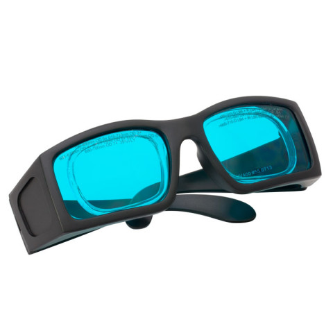 LG7A - Лазерные защитные очки, сине-зеленые линзы, пропускание видимого излучения 35%, нельзя носить поверх мед. очков, съемный вкладыш для вставки линз с диоптриями, Thorlabs