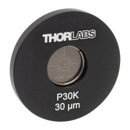 P30K - Точечная диафрагма в оправе Ø1", диаметр отверстия: 30 ± 2 мкм, материал: нержавеющая сталь, Thorlabs