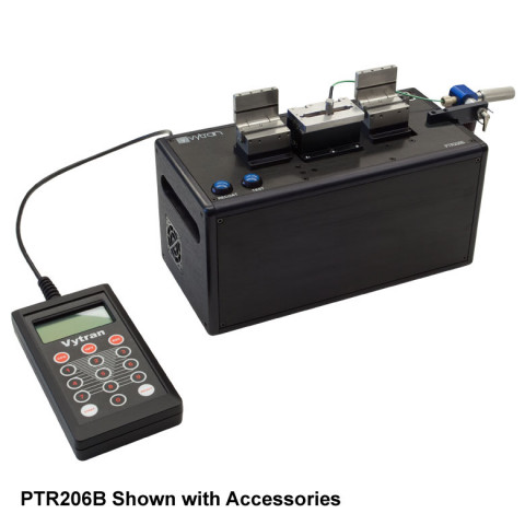 PTR206B - Система восстановления покрытия оптических волокон с аппаратом тестирования волокон на прочность (линейный механизм), ручной инжектор материала покрытия и ручное управление пластинами формы, Thorlabs