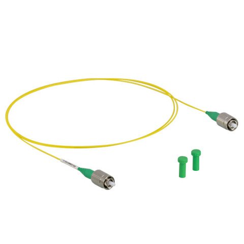 P3-1064Y-FC-1 - Соединительный оптоволоконный кабель, одномодовое оптоволокно, 1 м, защитная оболочка: Ø900 мкм, рабочий диапазон: 980-1650 нм, FC/APC разъем, Thorlabs