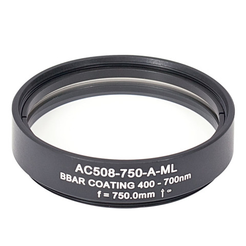 AC508-750-A-ML - Ахроматический дублет, f=750 мм, Ø2", резьба на оправе: SM2, просветляющее покрытие: 400-700 нм, Thorlabs