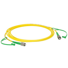 P3-460AR-2 - Соединительный оптоволоконный кабель, одномодовое оптоволокно, 2 м, диапазон рабочих длин волн: 488 - 633 нм, FC/APC (с просветляющим покрытием) и FC/APC (без покрытия) разъем, Thorlabs
