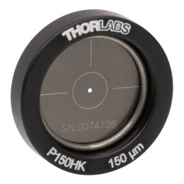 P150HK - Точечная диафрагма в оправе Ø1/2" (12.7 мм), диаметр отверстия: 150 ± 6 мкм, нержавеющая сталь, Thorlabs