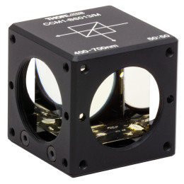CCM1-BS013/M - Светоделительный куб в оправе, не вносит изменения в поляризацию света, для каркасных систем: 30 мм, просветляющее покрытие: 400 - 700 нм, крепления: M4, Thorlabs