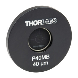 P40MB - Точечная диафрагма в оправе Ø1", диаметр отверстия: 40 ± 3 мкм, материал: молибден, Thorlabs