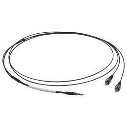 BFY32SL1 - Соединительный кабель с двумя сердцевинами, диаметр сердцевин Ø200 мкм, расстояние между сердцевинами 700 мкм, числовая апертура 0.39, SMA905 соединение и стальной наконечник Ø2.5 мм, длина 1 м