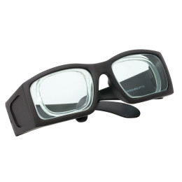 LG11A - Лазерные защитные очки, бесцветные линзы, пропускание видимого излучения 75%, нельзя носить поверх мед. очков, съемный вкладыш для вставки линз с диоптриями, Thorlabs