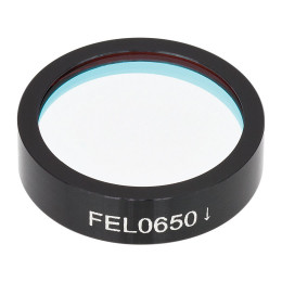 FEL0650 - Длинноволновый фильтр, Ø1", длина волны среза: 650 нм, Thorlabs