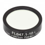 FL647.1-10 - Фильтр для работы с криптоновым лазером, Ø1", центральная длина волны 647.1 ± 2 нм, ширина полосы пропускания 10 ± 2 нм, Thorlabs