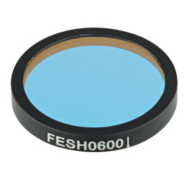 FESH0600 - Коротковолновый светофильтр, Ø25.0 мм, длина волны среза: 600 нм, Thorlabs