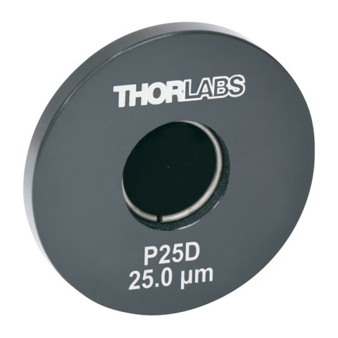 P25D - Прецизионная точечная диафрагма в оправе Ø1", диаметр отверстия: 25 ± 2 мкм, Thorlabs