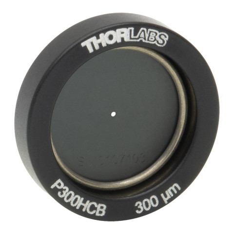 P300HCB - Точечная диафрагма в оправе Ø1/2", диаметр отверстия: 300 ± 8 мкм, материал: позолоченная медь, Thorlabs