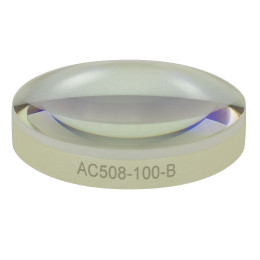 AC508-100-B - Ахроматический дублет, фокусное расстояние: 100.0 мм, Ø2", просветляющее покрытие: 650 - 1050 нм, Thorlabs