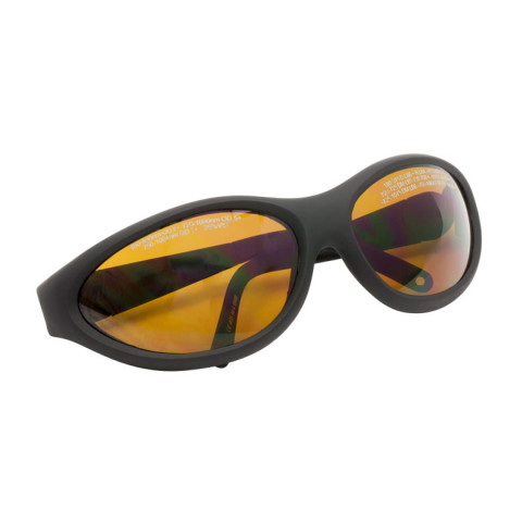 LG9B - Лазерные защитные очки, янтарно-желтые линзы, пропускание видимого излучения 25%, нельзя носить поверх мед. очков, Thorlabs