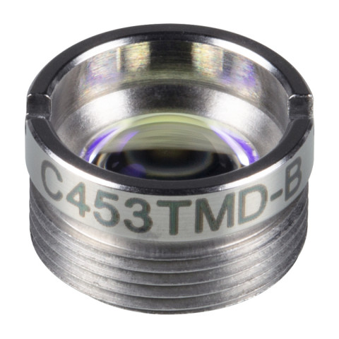 C453TMD-B - Асферическая линза в оправе, f = 4.6 мм, NA = 0.5, просветляющее покрытие: 600-1050 нм, Thorlabs