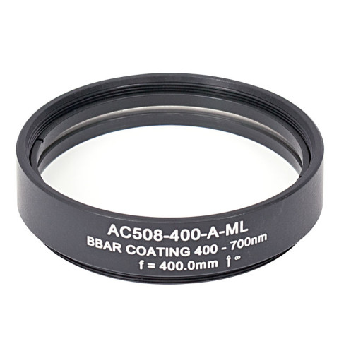 AC508-400-A-ML - Ахроматический дублет, f=400 мм, Ø2", резьба на оправе: SM2, просветляющее покрытие: 400-700 нм, Thorlabs